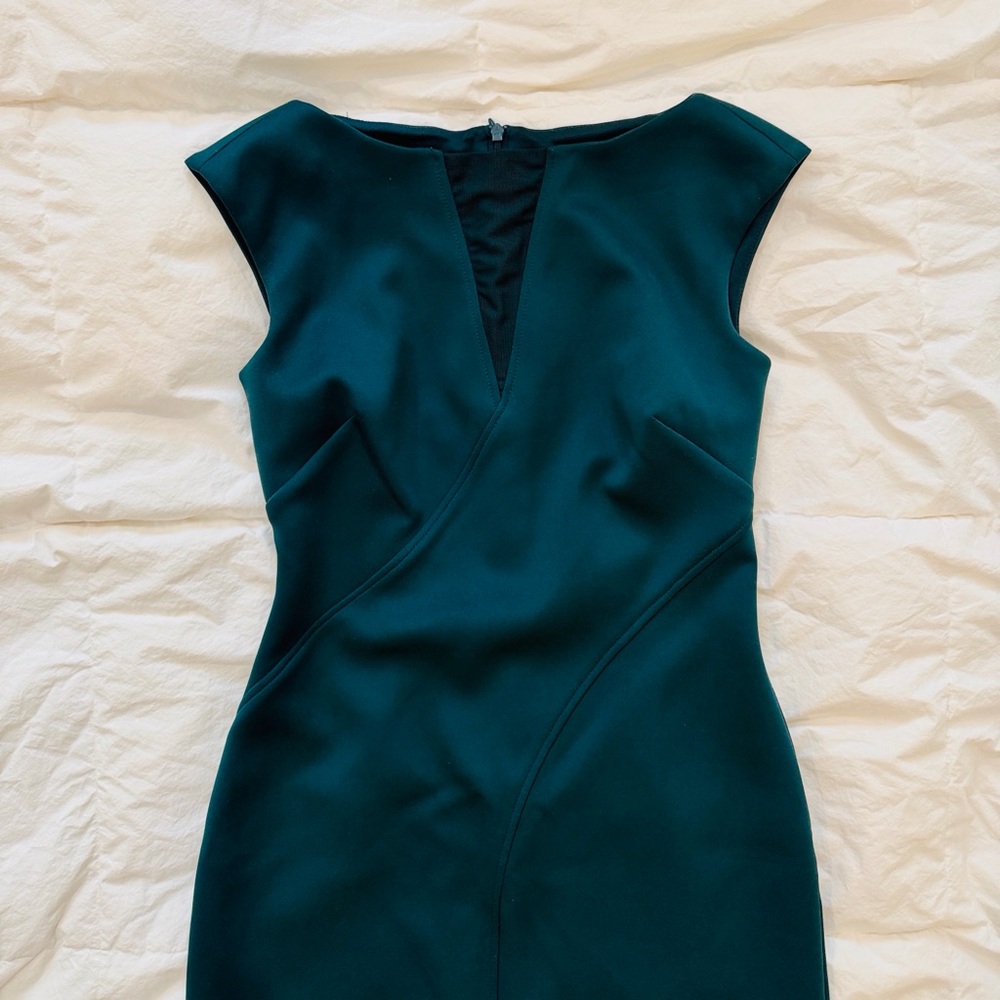 Vince Camuto Green Sleeveless Midi Sheath Dress/ Size 4/Like New - Picture 6 of 13